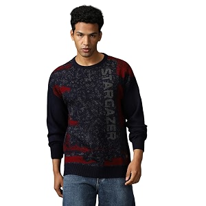 High Star Men Knitted Acrylic Relaxed Fit