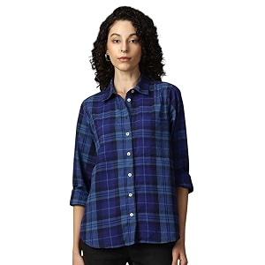 HIGH Star Oversized Cotton Shirt for Women