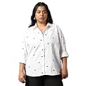 HIGH Star Oversized Embroidered Cotton Shirt for
