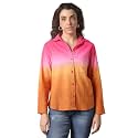 HIGH Star Oversized Ombre-Dyed Cotton Shirt for
