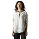 HIGH Star Oversized Striped Cotton Shirt for