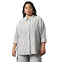 HIGH Star Oversized Striped Cotton Shirt for
