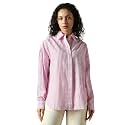 HIGH Star Oversized Striped Cotton Shirt for