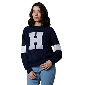 HIGH STAR Womens Cotton Round Neck Sweatshirt