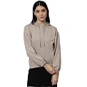 HIGH Star Women39s Fleece Solid Hooded Neck