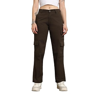 HIGH STAR Womens High Rise Classic Trouser