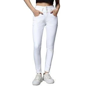 HIGH Star Womens Slim-Fit Casual Stretchable Jeans