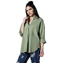 High Star Relaxed Oversized Spread Collar Long
