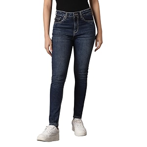High Star Women Skinny Fit Jeans Blue