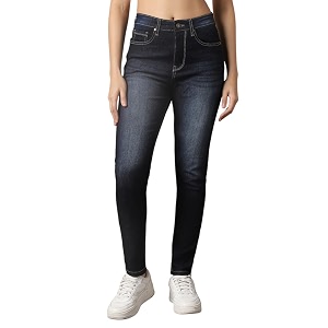 High Star Women Skinny Fit Jeans Blue