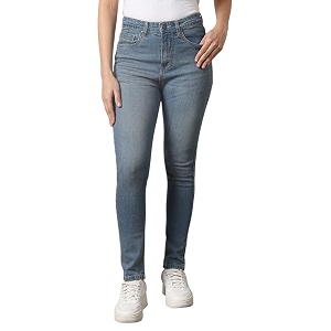 High Star Women Skinny Fit Jeans Blue