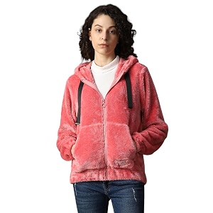 High Star Women Solid Polyster Oversized Fit