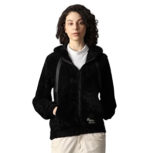 High Star Women Solid Polyster Oversized Fit