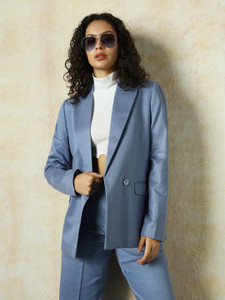 High Star Women Solid Single Breasted Casual