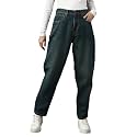 High Star Women Washed Cotton Mom Fit