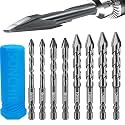 High-Strength Eccentric Twist Drill Bit, Pack of 8