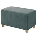 High Stretch Ottoman Cover Rectangular (X-Large, Sage Green