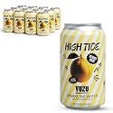 High Tide Yuzu Sparkling Water, No Added Sugar, 12 Fl Oz