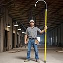 High Voltage Insulated Rescue Hook Hot Stick - Electrical Rescue Hook with Aluminum Hook, Firefighting and Safety Pole for Electrician, Emergency,Rescue(10 ft)