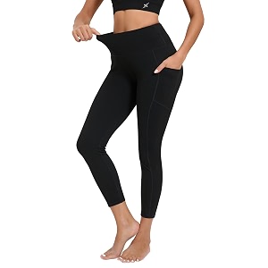 high waist gym leggings for women workout yoga pants with side pockets skinny fit tights activewear