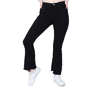 High Waist Stylish Boot-Cut Flared Wide-Leg Bell