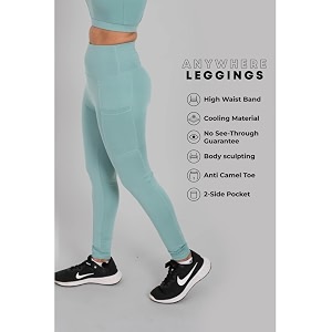 High Waisted Leggings for Women with Side