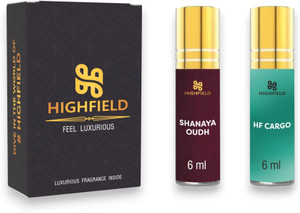 highfield shanaya oudh  hf cargo attar combo pack for men  women - 6ml each pack of 2 floral attar floral citrus