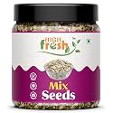 HighFresh Mix Seeds For Eating -500Gm [Jar Pack] 5 In 1 Super Seeds Mix Of Pumpkin, Sunflower, Flax Seeds, Watermelon Seeds, Chia Seeds | Mix Seeds For Healthy Snacking