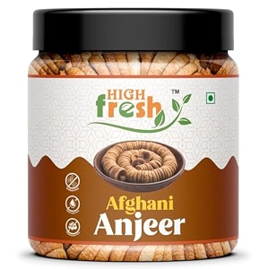 highfresh premium dried afghani anjeer 250g pack  figs anjir rich source of fibre calcium amp iron  low in calories amp fat-free  non-gmo dried figs  soft amp sweet dry fruits
