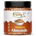 HighFresh Premium Mamra Almonds 500 Gm Jar | 100% Pure Almonds | Rich In Antioxidants | Enhances Brain Power &amp; Stamina,Whole