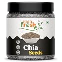 HighFresh Raw Chia Seeds - 500Gm [ Jar Pack ] Seeds For Eating |Seeds For Weight Loss | High Protein Seeds | Rich In Fibre And Calcuim | Omega-3 Seeds | Antioxidant | Healthy Snacks