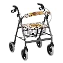 Highland Cow Sunflower Walkers for Seniors with Seat Covers Soft Walkers Seat Covers Universal Rollator Walker Seat and Backrest Covers for Seniors Women Men