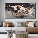 Highland Cow Wall Art - Farmhouse Cow Pictures Wall Decor - Rustic Canvas Wall Art for Country Decor - Large Pictures for Living Room -Framed Artwork for Walls 29×58IN