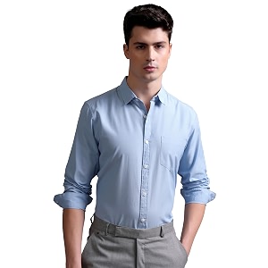 Highlander Mens Slim Fit Shirts Solid