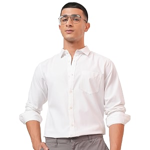 Highlander Mens Slim Fit Shirts Solid