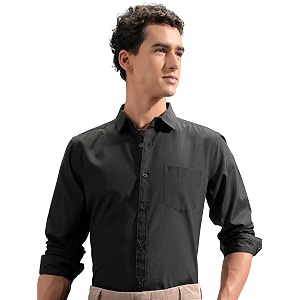 Highlander Mens Slim Fit Shirts Solid