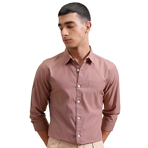 Highlander Mens Slim Fit Shirts Solid