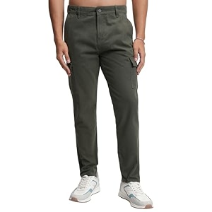 highlander men39s tapered fit  cargo trousers  sleek amp functional  utility pockets  trouser for men  men trousers
