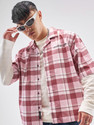 HIGHLANDER Men Checkered Casual Brown Shirt