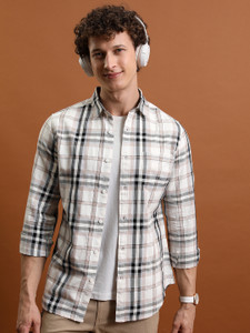 HIGHLANDER Men Checkered Casual Multicolor Shirt