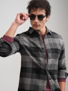HIGHLANDER Men Checkered Casual Multicolor Shirt