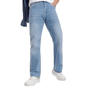 Highlander Men Mens Bootcut Denim Jeans Regular