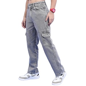 Highlander Men Mens Loose Fit Denim Jeans