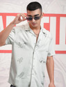 HIGHLANDER Men Printed Casual Grey Shirt