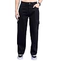 Highlander Mens Regular Fit Cargo Pocket Jeans