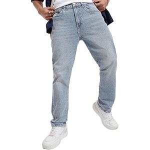 Highlander Mens Straight Fit Jeans Stretchable