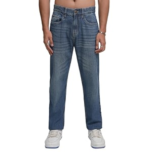 Highlander Mens Straight Fit Jeans Stretchable