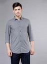 HIGHLANDER Men Solid Casual Grey Shirt