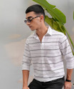 HIGHLANDER Men Striped Formal Multicolor Shirt