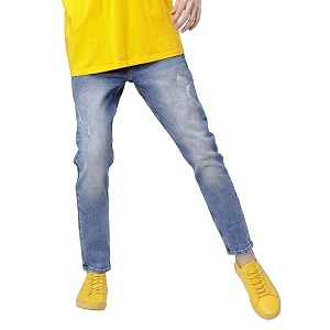 Highlander Mens Tapered Fit Denim Jeans for